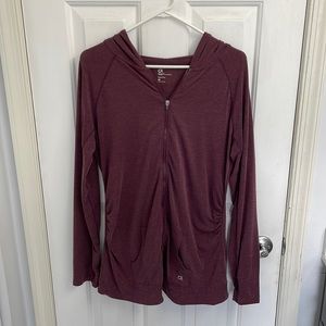 Super soft purple maternity zip up jacket size medium from the GAP.